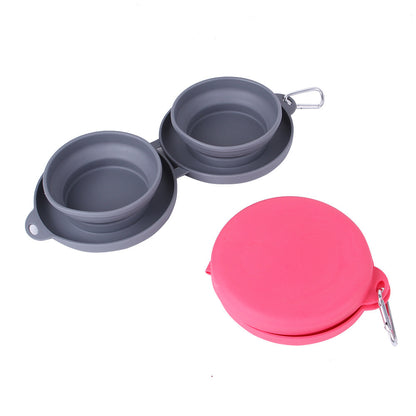 DOG WATERING/FEEDING TRAVEL BOWL