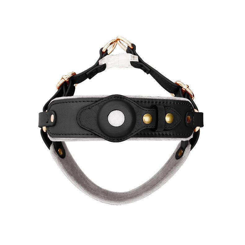 CHEST AIRTAG COLLAR WITH LEASH