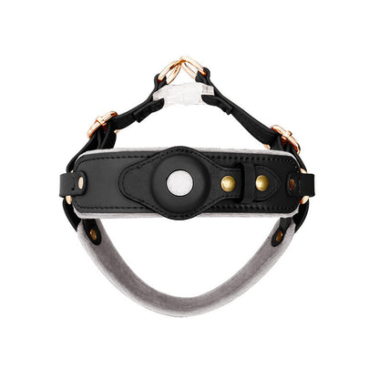 CHEST AIRTAG COLLAR WITH LEASH