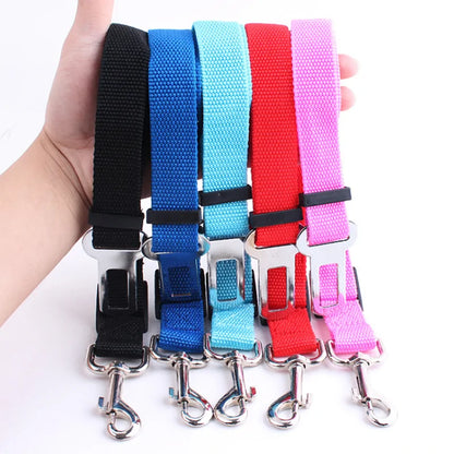 ADJUSTABLE SEAT BELT HARNESS FOR DOGS