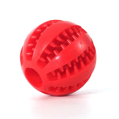 INTERACTIVE DOG RUBBER BALL