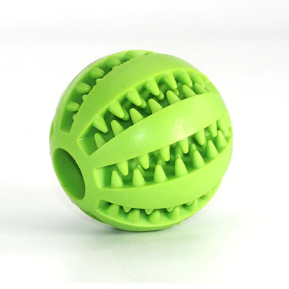 INTERACTIVE DOG RUBBER BALL