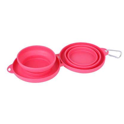 DOG WATERING/FEEDING TRAVEL BOWL